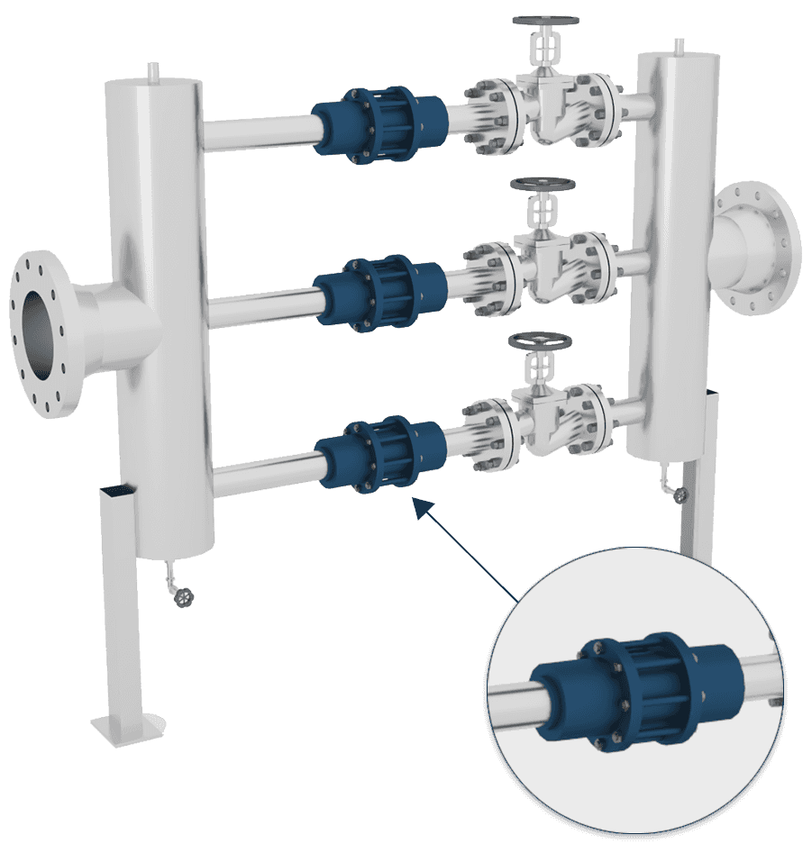 An example of the Cavitech head in use